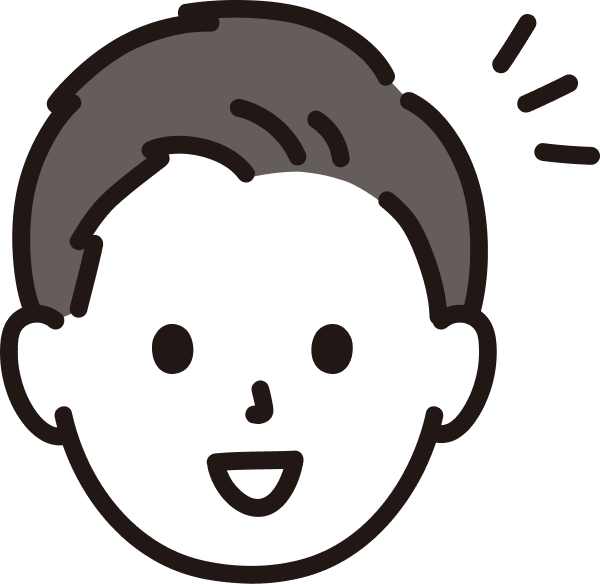 笑顔の男性イラスト
